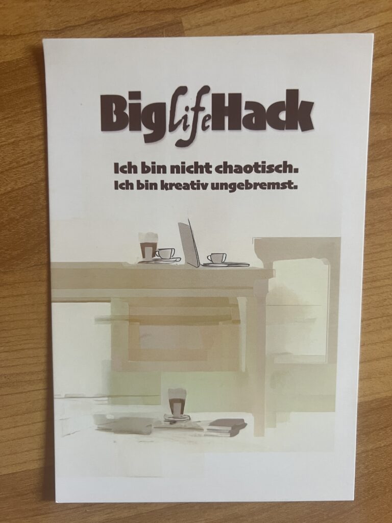 Big Life Hack - Iria Lacarta; Mottokarte